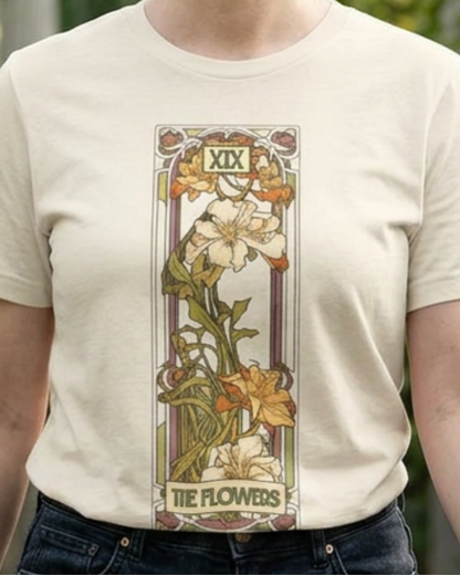 Art Nouveau Floral Tee — Iris Design