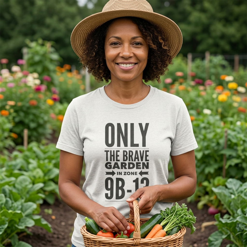 Only The Brave Garden 9B-13 Tee — Vintage Botanical Garden Shirt