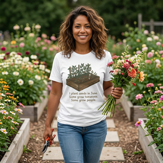 I Plant Seeds in June. Some Grow Tomatoes. Some Grow People.