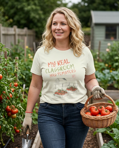 My Real Classroom Has Tomatoes - Vegetable Garden Tee