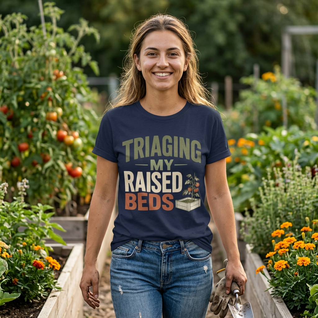Triaging My Raised Beds Gardening T‑Shirt