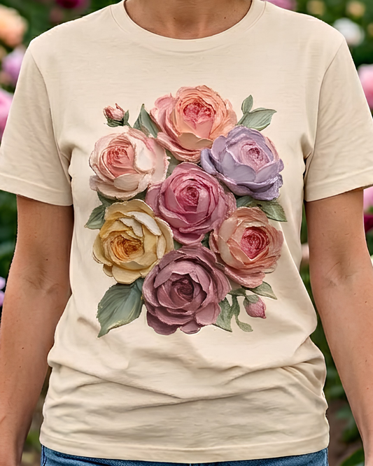 Impasto Rose Bouquet
