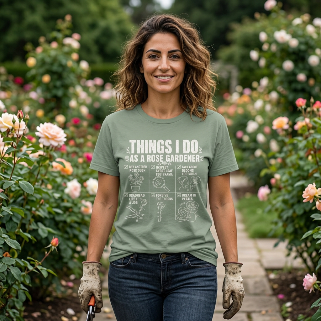 Things I Do as a Rose Gardener Tee