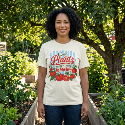 I Love Plants From My Head To-Ma-Toes Tee