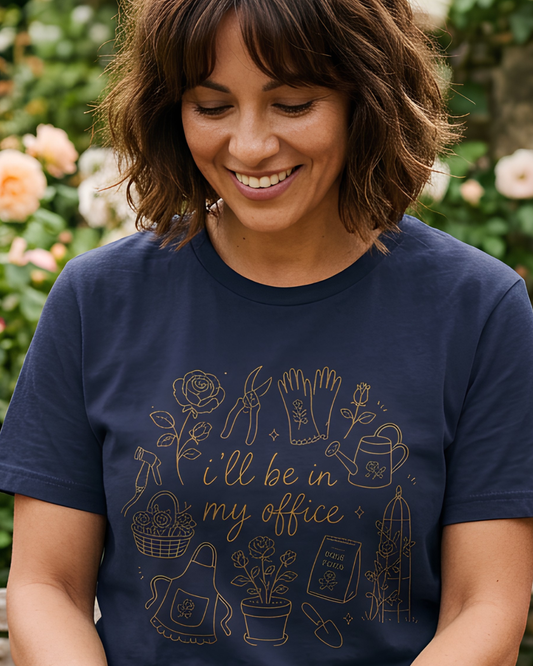 I'll Be in My Office Rose Tee