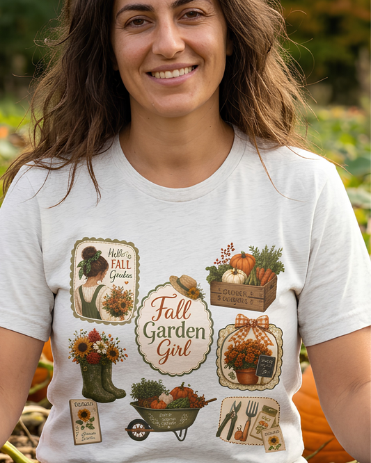Fall Garden Girl Tee