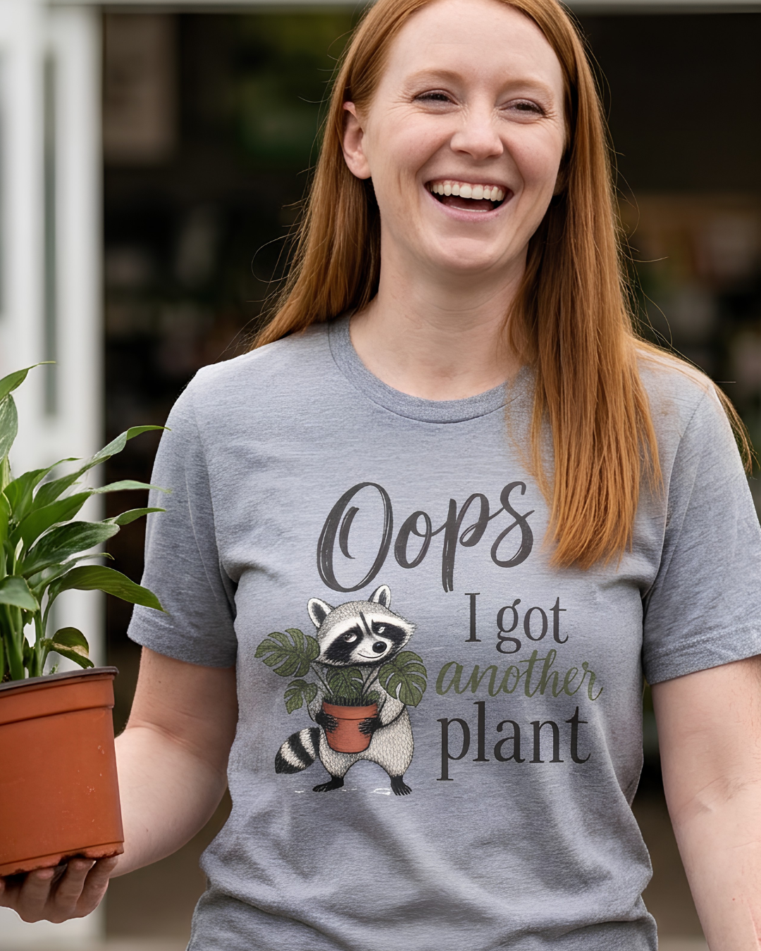Oops I Got Another Plant Raccoon Tee