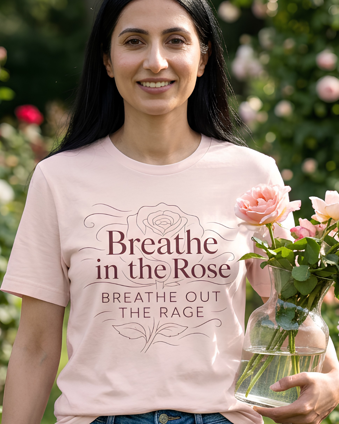 Breathe in the Rose Tee