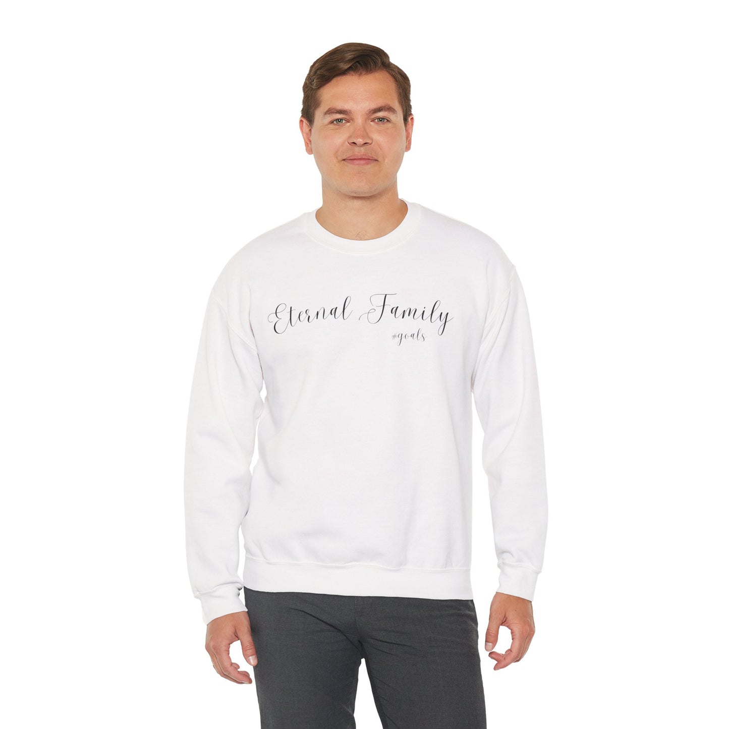 Eternal Family #Goals Sweatshirt – Cozy Faith-Inspired Crewneck