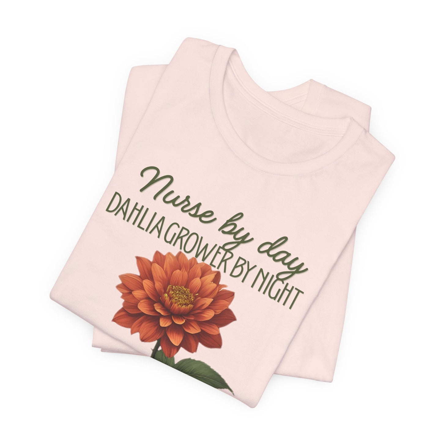 Dahlia Grower Tee — Vintage Botanical Flower Shirt