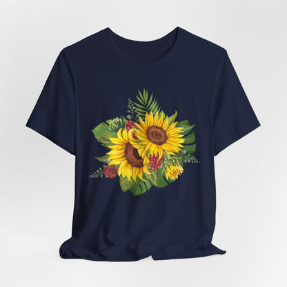 Sunflower Bouquet Tee – Floral Summer Graphic T-Shirt