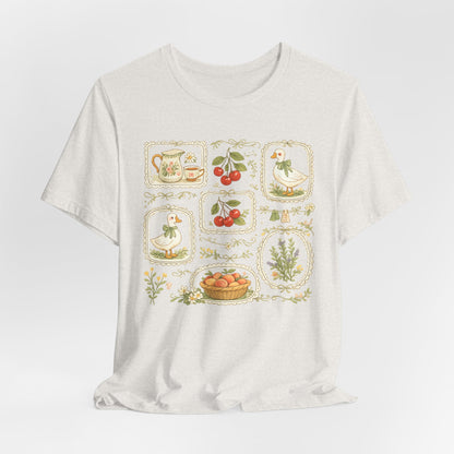 Cottage Garden Goose & Cherry Vintage Tee