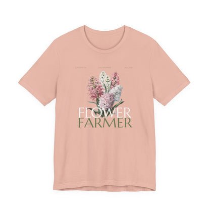 Flower Farmer T‑Shirt — Floral Bouquet Gardening Tee for Women & Men