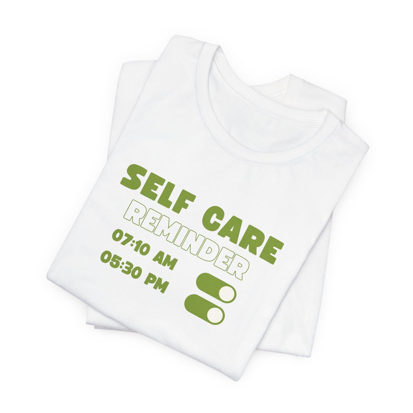 Self Care Reminder Tee – Minimalist Toggle Graphic Shirt
