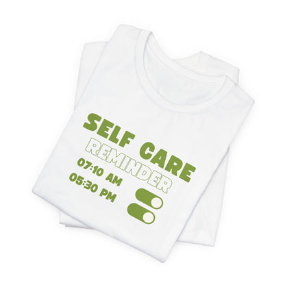 Self Care Reminder Tee – Minimalist Toggle Graphic Shirt