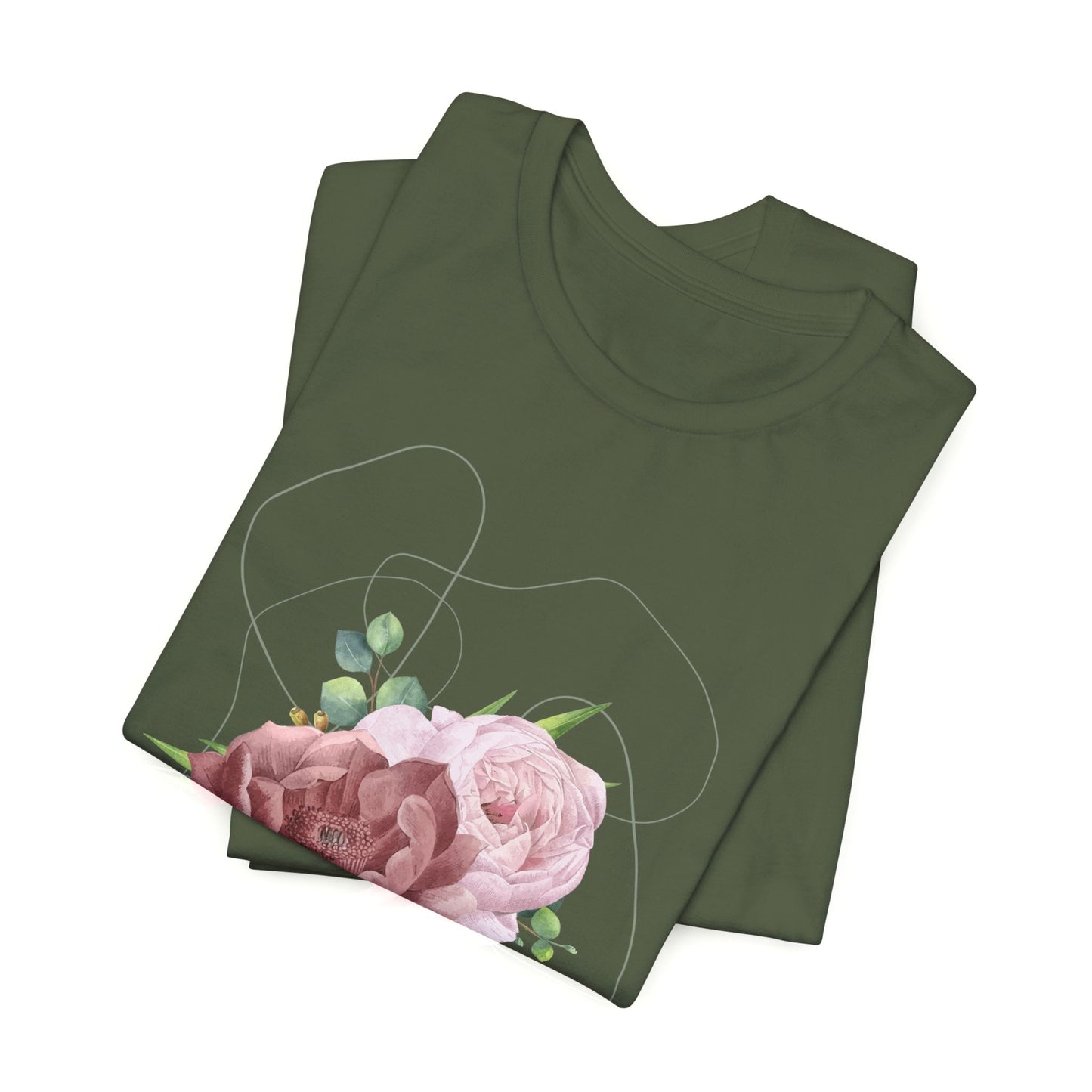 Vintage Floral Bouquet — Elegant Botanical Art Tee