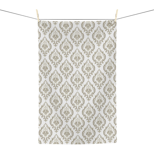 Damask Vintage Pattern Microfiber Tea Towel