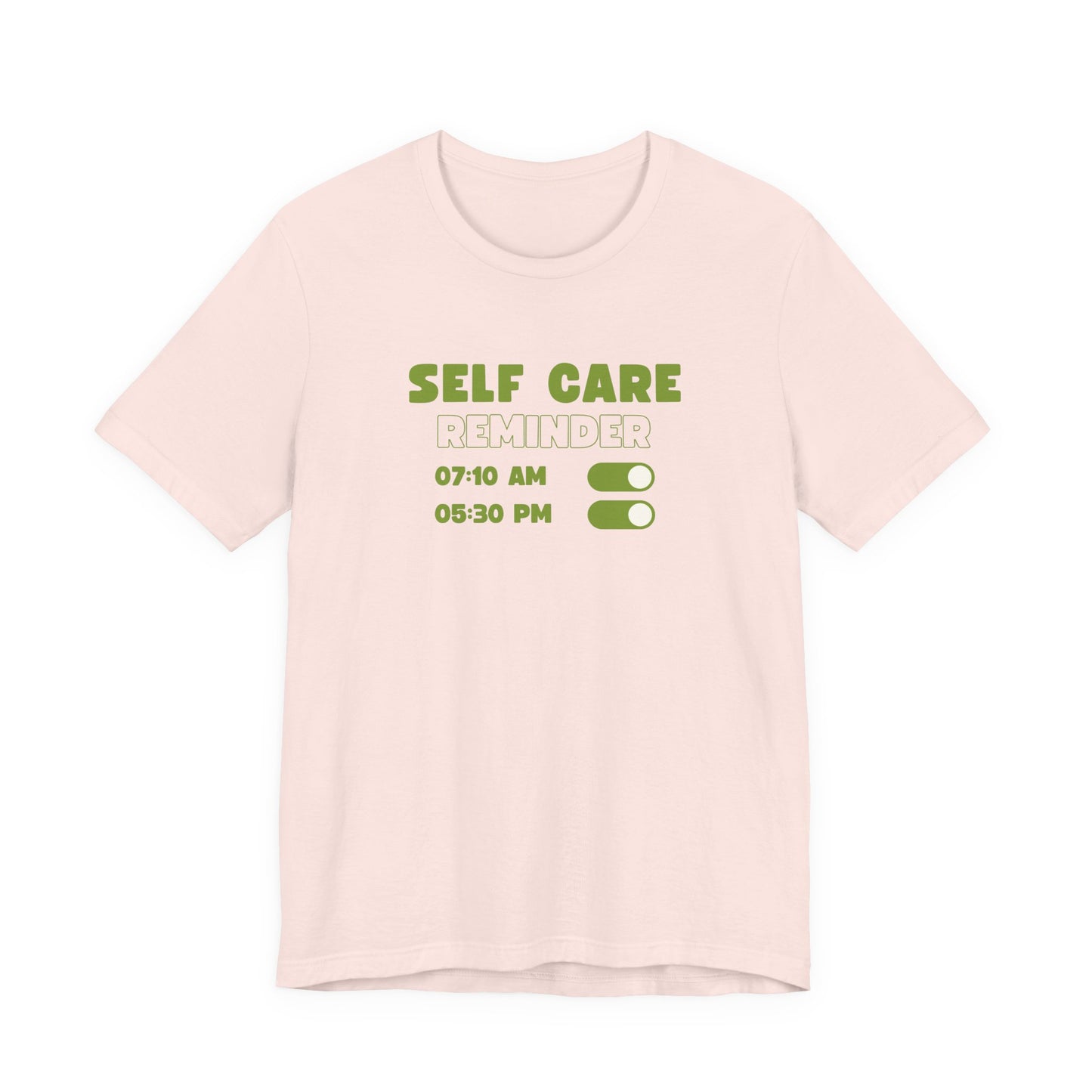 Self Care Reminder Tee – Minimalist Toggle Graphic Shirt