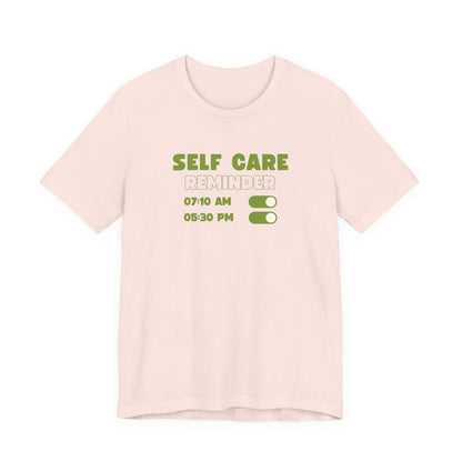 Self Care Reminder Tee – Minimalist Toggle Graphic Shirt