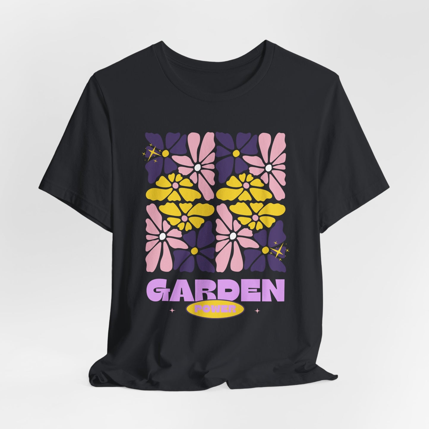 Retro Pastel Floral Shirt for Plant Lovers - Floral Garden Power