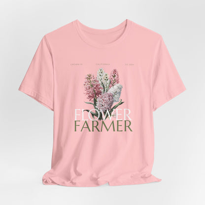 Flower Farmer T‑Shirt — Floral Bouquet Gardening Tee for Women & Men
