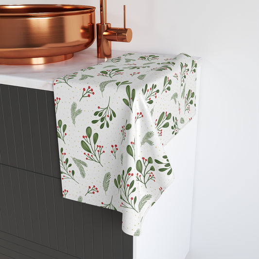 Festive Mistletoe Kitchen Towel