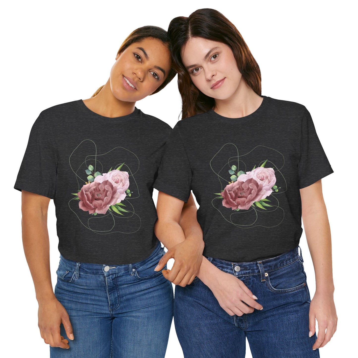 Vintage Floral Bouquet — Elegant Botanical Art Tee