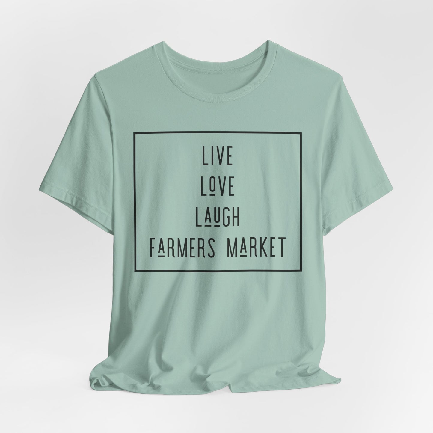 Live Love Laugh Farmers Market - Farmers Market Minimal Graphic T‑Shirt