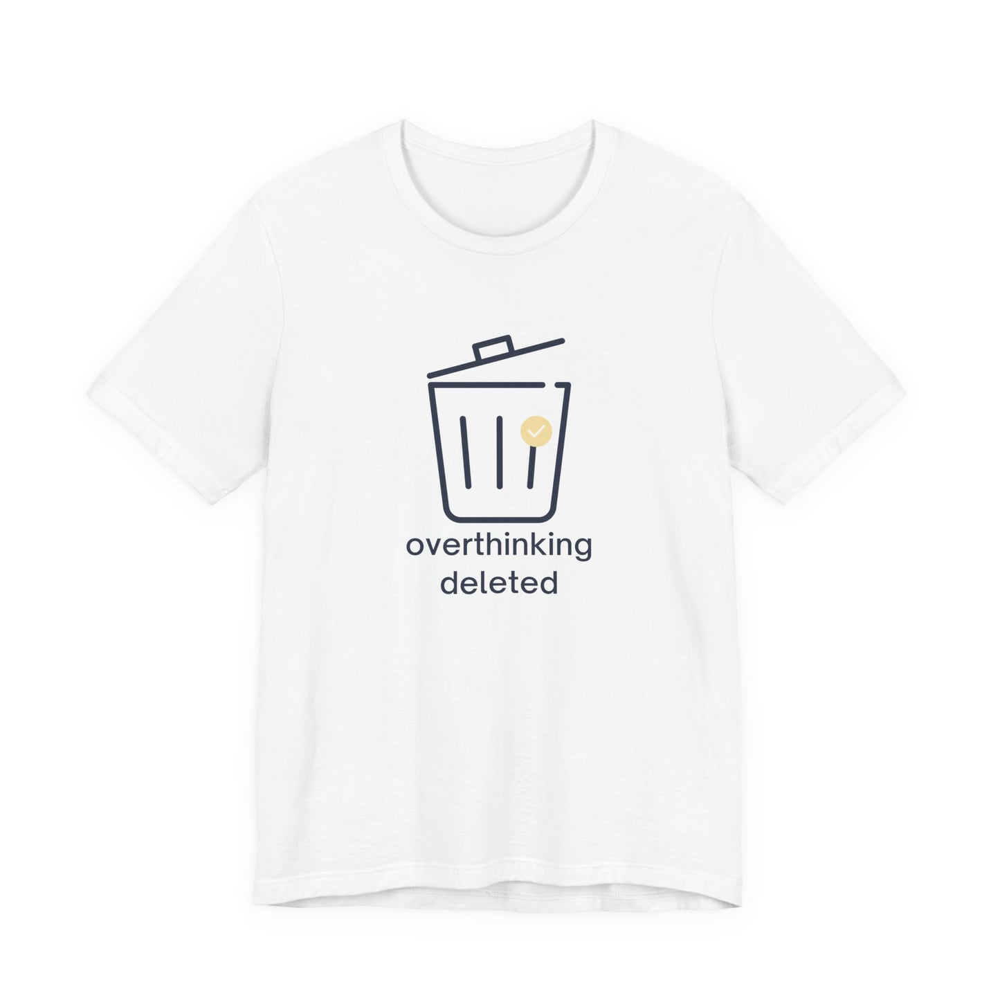 Overthinking Deleted Shirt – Minimalist Mental Health Humor Tee