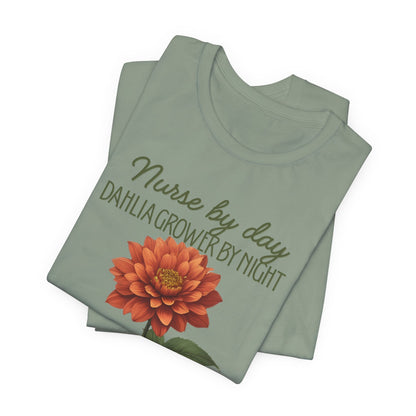 Dahlia Grower Tee — Vintage Botanical Flower Shirt