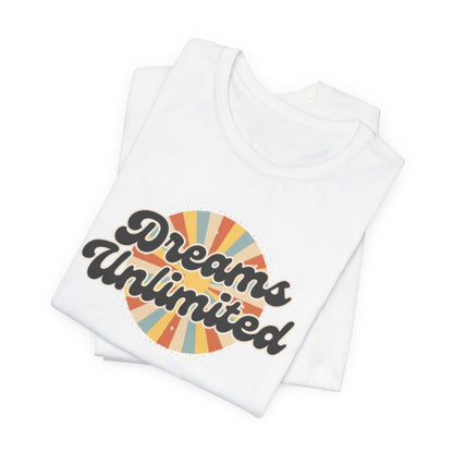 Dreams Unlimited Tee — Retro Sunrise Graphic T‑Shirt