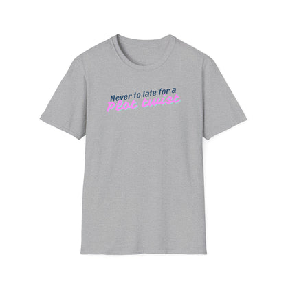 Never Too Late for a Plot Twist – Inspirational Graphic T-Shirt