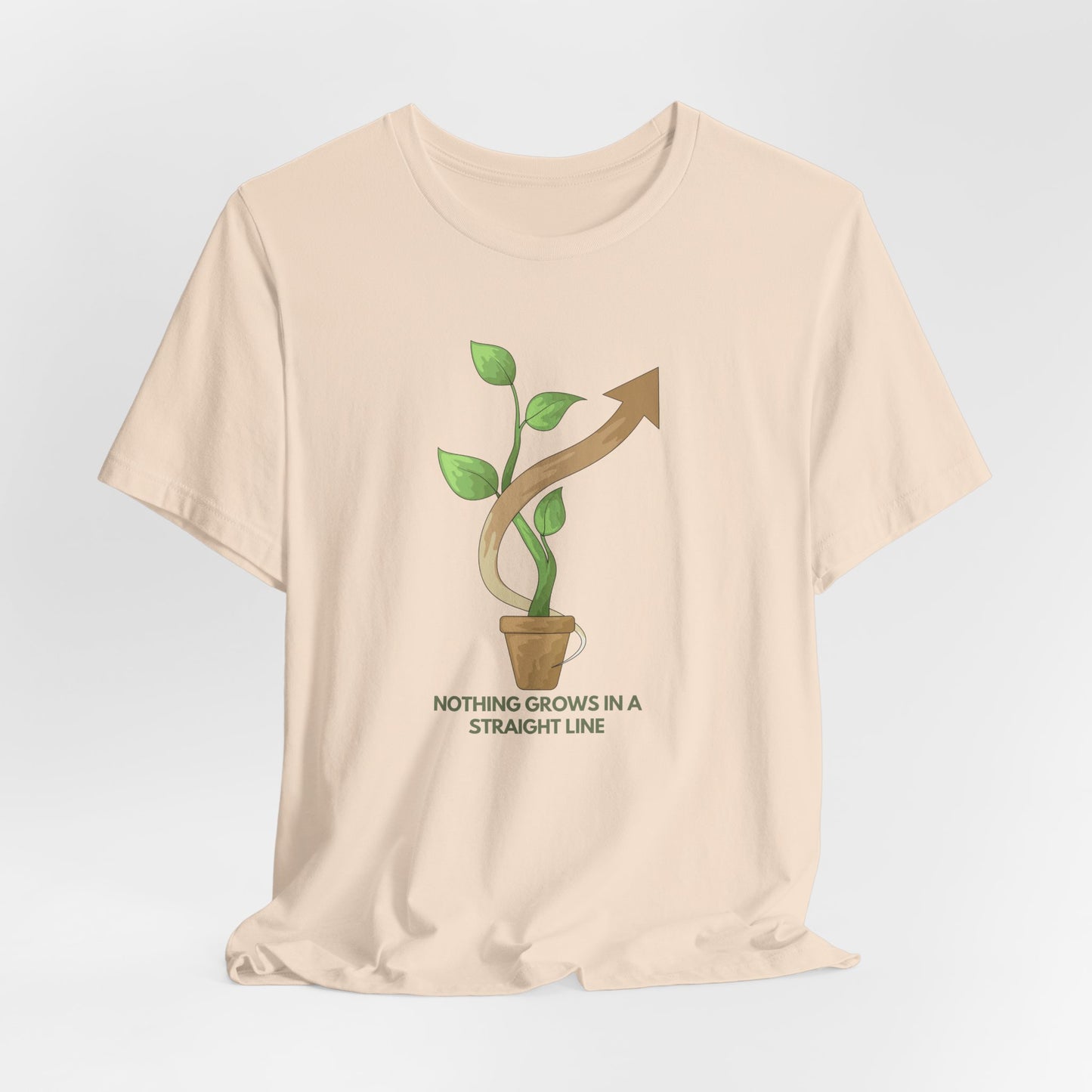 Nothing Grows in a Straight Line – Gardener's Unisex Tee