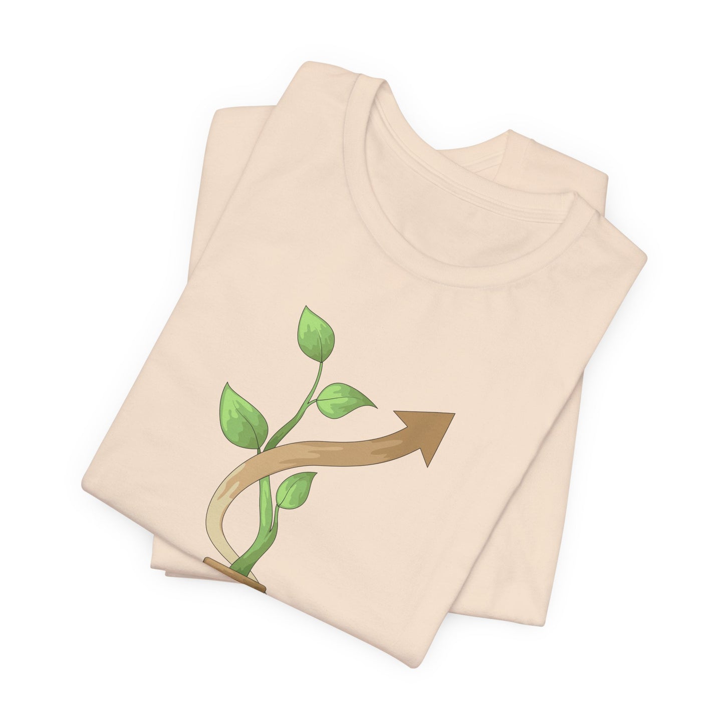 Nothing Grows in a Straight Line – Gardener's Unisex Tee