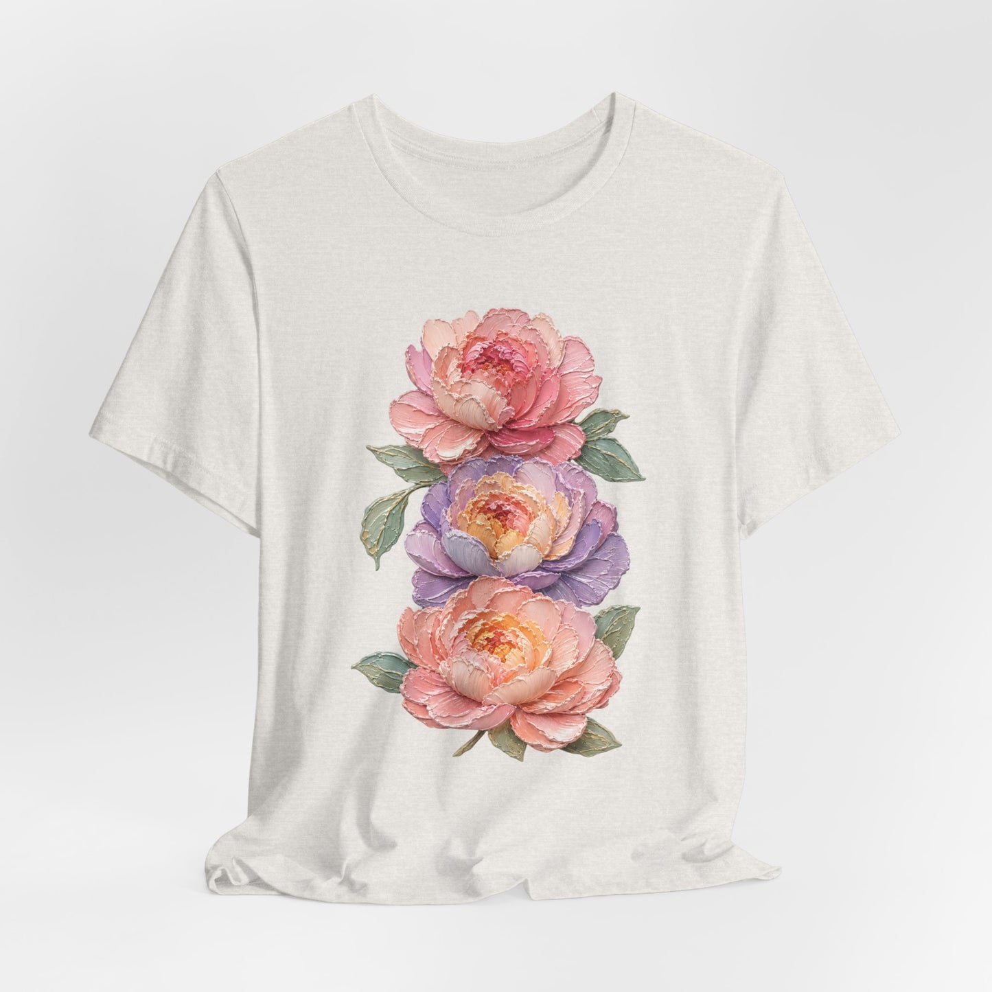 Impasto Style Peony