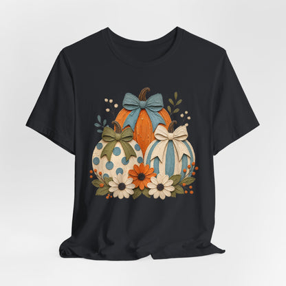 Autumn Pumpkins & Bows Tee