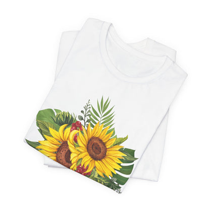 Sunflower Bouquet Tee – Floral Summer Graphic T-Shirt