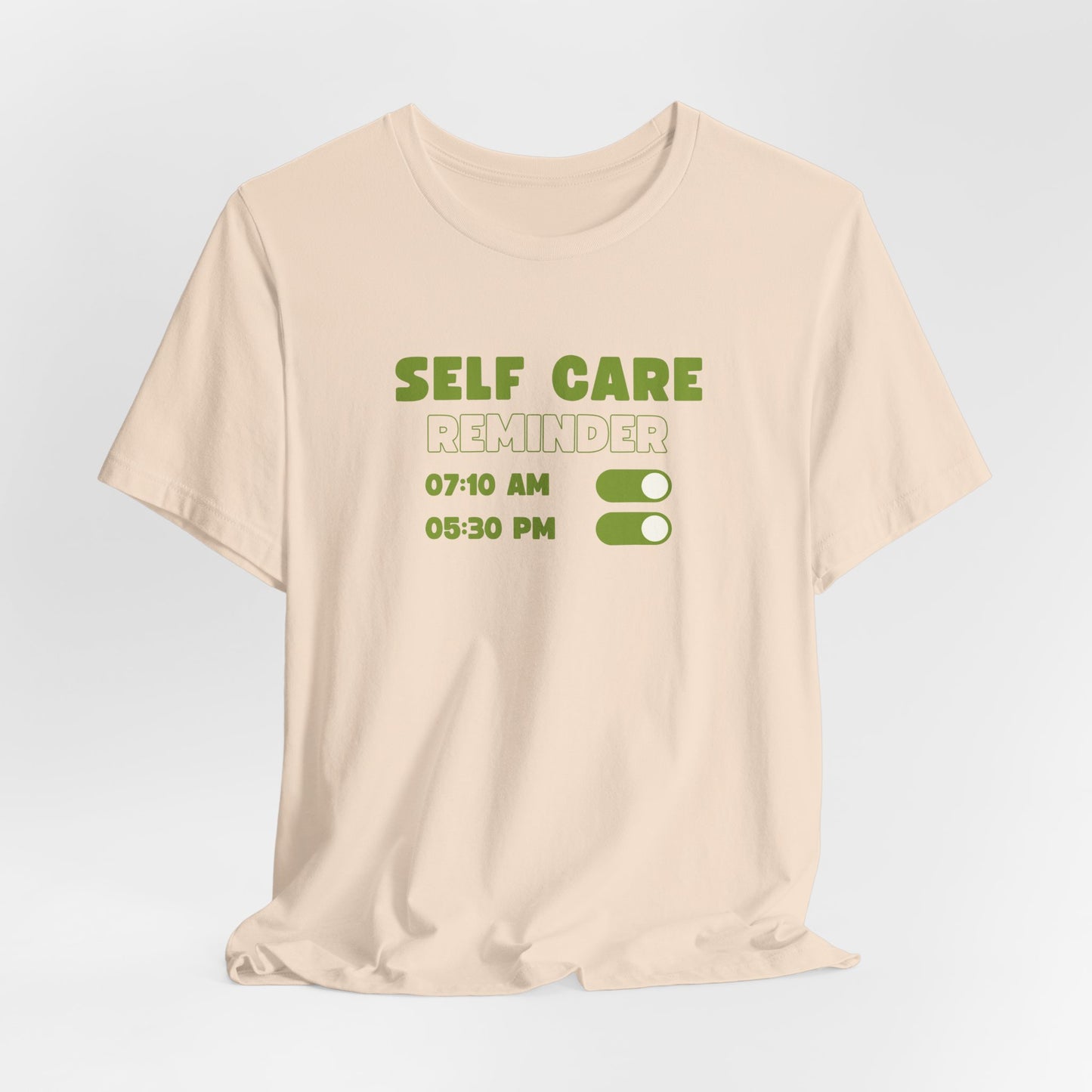 Self Care Reminder Tee – Minimalist Toggle Graphic Shirt
