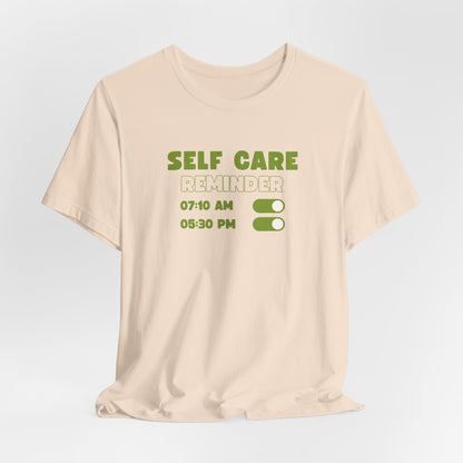 Self Care Reminder Tee – Minimalist Toggle Graphic Shirt