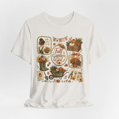 Fall Garden Girl with Leaves Tee