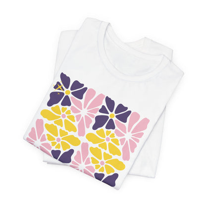 Retro Pastel Floral Shirt for Plant Lovers - Floral Garden Power