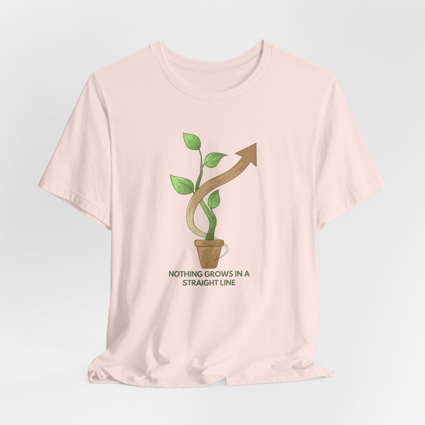 Nothing Grows in a Straight Line – Gardener's Unisex Tee