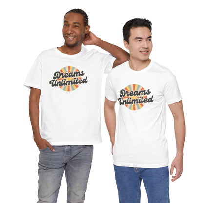 Dreams Unlimited Tee — Retro Sunrise Graphic T‑Shirt