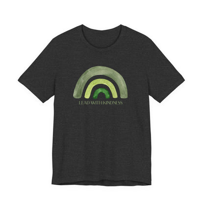 Lead With Kindness – Minimal Rainbow Graphic T-Shirt