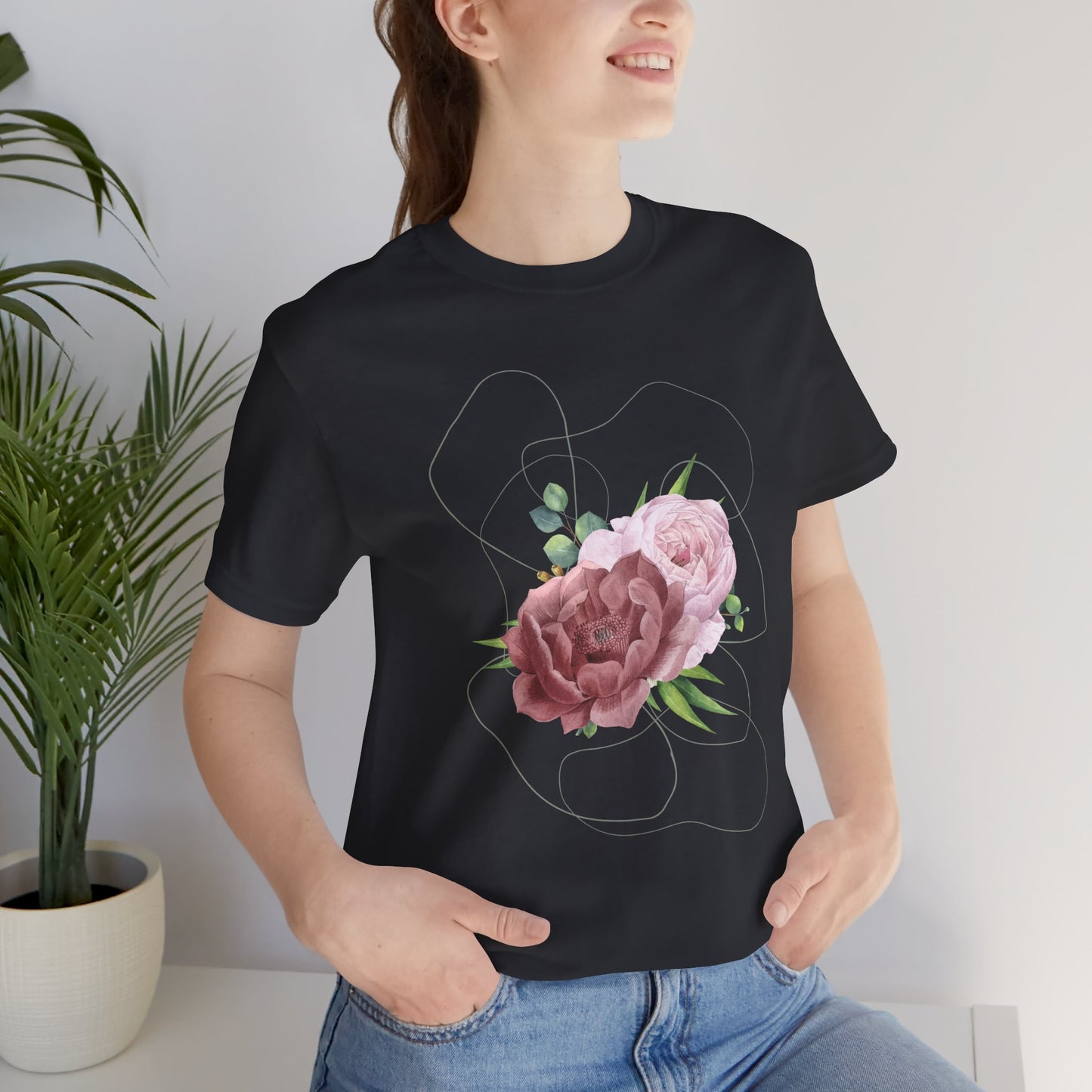 Vintage Floral Bouquet — Elegant Botanical Art Tee