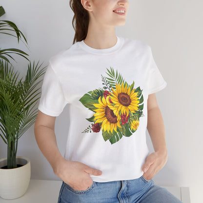 Sunflower Bouquet Tee – Floral Summer Graphic T-Shirt