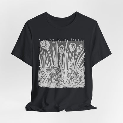Floral Meadow — Hand-Drawn Garden Tee