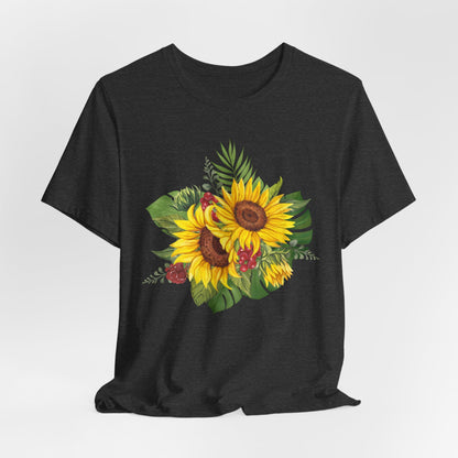 Sunflower Bouquet Tee – Floral Summer Graphic T-Shirt