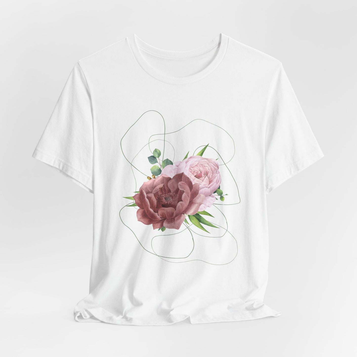 Vintage Floral Bouquet — Elegant Botanical Art Tee