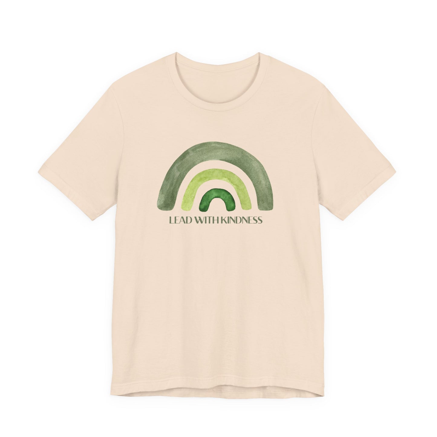 Lead With Kindness – Minimal Rainbow Graphic T-Shirt